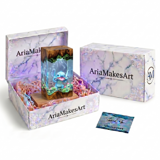 Aria’s Art™ – Lámpara de Resina Ohana LED 3D