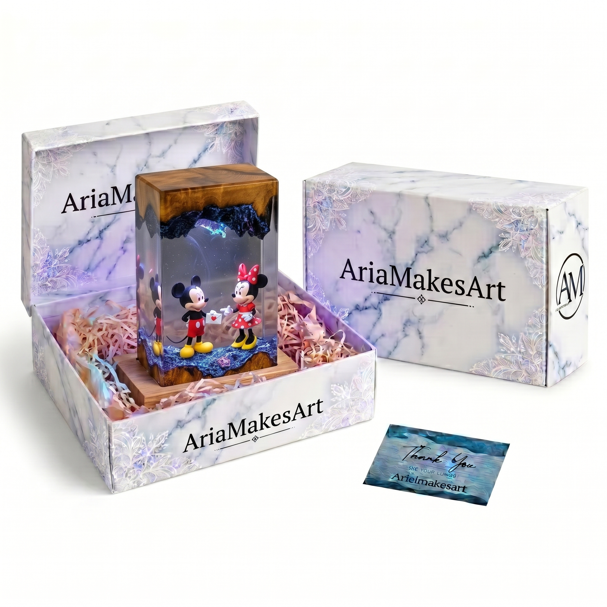 Aria’s Art™ – Lámpara de Resina VillaToon LED 3D